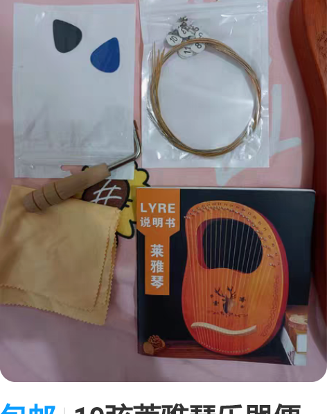 包邮19弦莱雅琴乐器便携式 小型箜篌小竖琴...