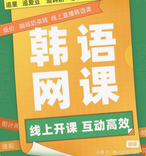 包邮韩语教学一对一 一对多 网课线上课 零...
