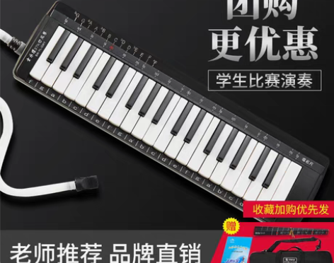 转卖天鹅口风琴全乐理37键儿童初学者学生用...