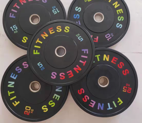 包邮全胶杠铃片7.7元一公斤!50kg起拍...