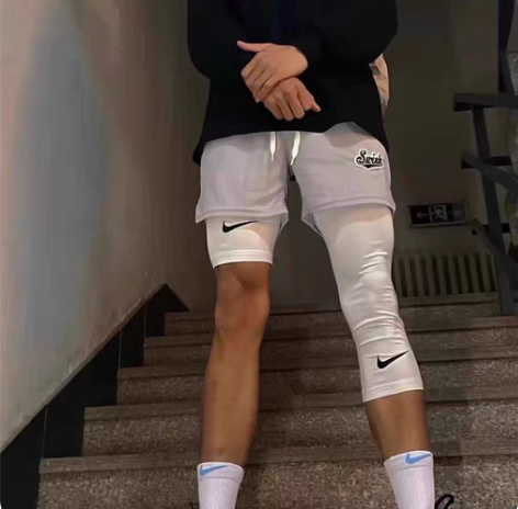 包邮美式篮球单腿速干透气紧身裤男女通用健身...