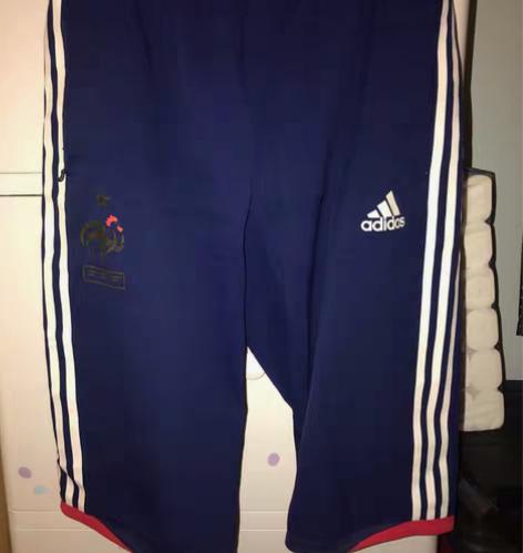 阿迪达斯法国队球员版七分裤阿迪达斯2010...