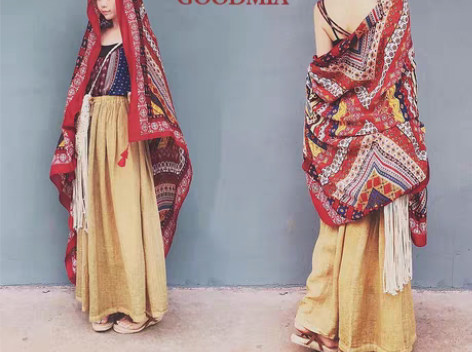 转卖超大秋冬高端丽江旅游防晒民族风春秋加厚...