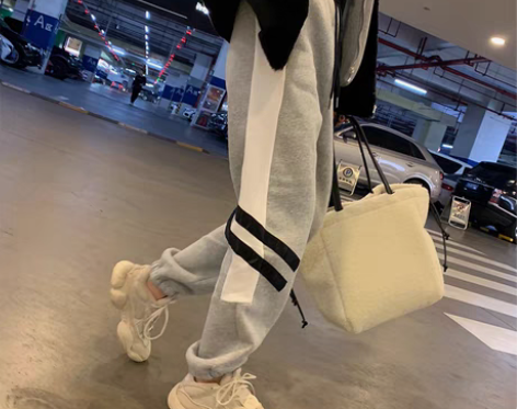 转卖工装裤女休闲运动裤春秋裤子高腰宽松bf哈伦裤in… 感兴...