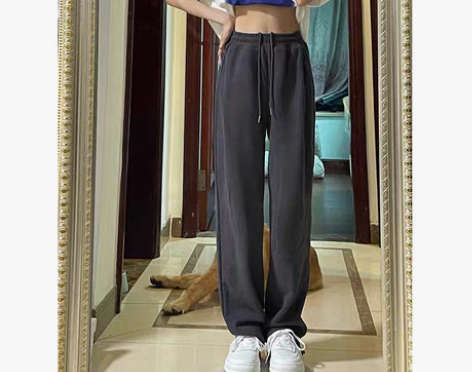 转卖梨形身材休闲裤女2022春季新款韩版宽...