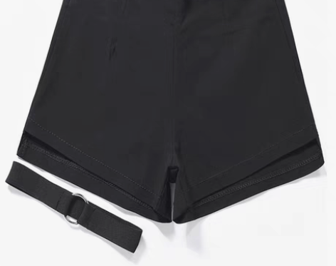 转卖跳舞蹦迪黑色短裤女夏爵士舞高腰街舞紧身...