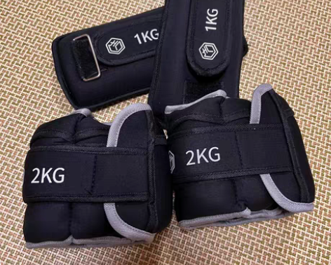 京造 负重沙袋1KG 2KG绑腿可调节可拆...