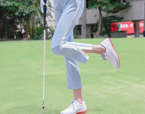 转卖秋冬新款高尔夫球裤子女款修身喇叭裤九分...