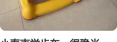 小泰克学步车，很稳当，不会翻车，不会侧身，...