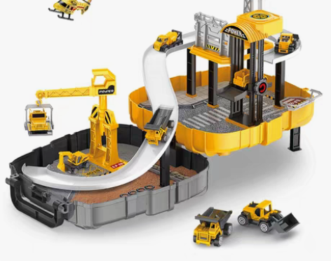 转卖纽奇惯性小汽车 玩具 男孩吊车挖掘机搅...