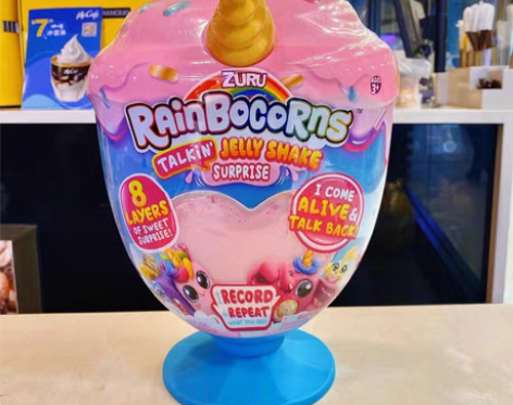 包邮ZURU二代冰淇淋彩虹独角兽云波魔法杯...