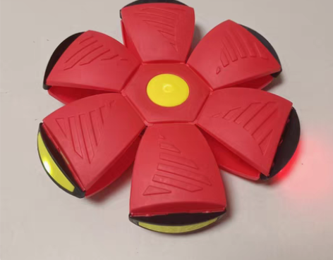 包邮弹力踩踩球飞碟带灯变形闪光球儿童益智户...