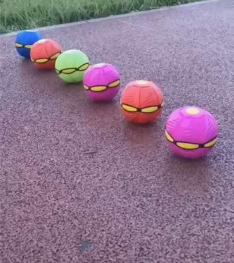 包邮全新包邮飞碟球魔幻脚踩飞盘弹力变形球玩...