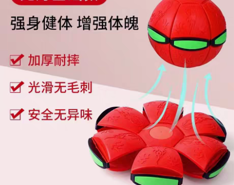 转卖抖音弹力踩踩球魔幻飞碟球脚踩变形球益智...