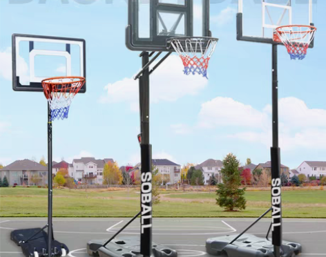 转卖成人篮球架家用户外幼儿园可升降移动室内...
