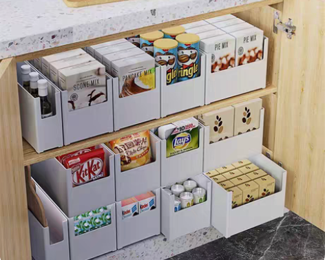 直角收纳盒橱柜厨房用品收纳篮水槽下杂物收纳...