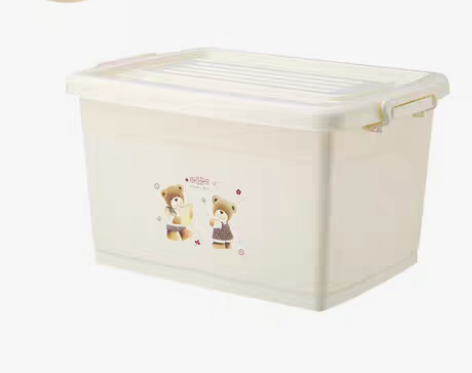 转卖收纳箱塑料特大号衣服整理箱加厚清仓大号...