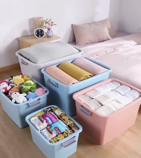 转卖佳帮手加厚特大号收纳箱塑料衣服储物盒衣...