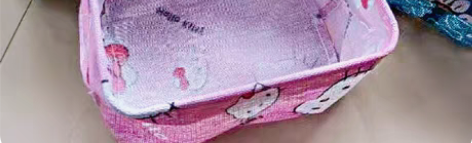 包邮【16.9元5个】棉麻收纳筐桌面可折叠...