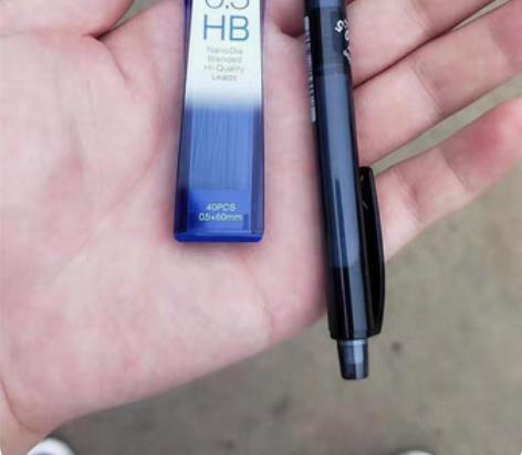 包邮三菱自动铅笔笔芯书写旋转学生绘图考试不...