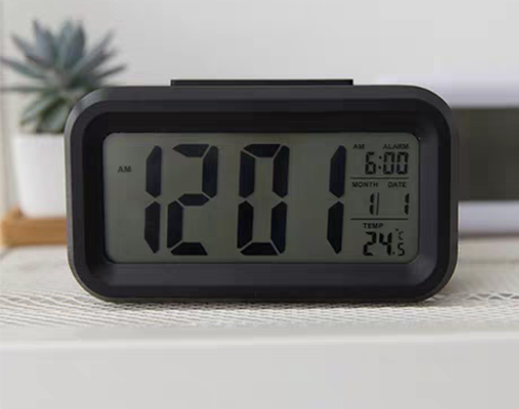 转卖简约多功能电子钟带温度计日历大屏夜光闹...