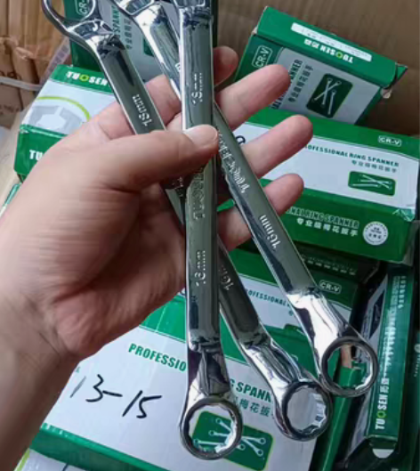 包邮全新镜面抛光拓森梅花扳手加厚加长眼镜扳...