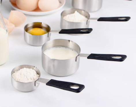 转卖罗伦斯 不锈钢量勺量杯套装组合 带刻度...