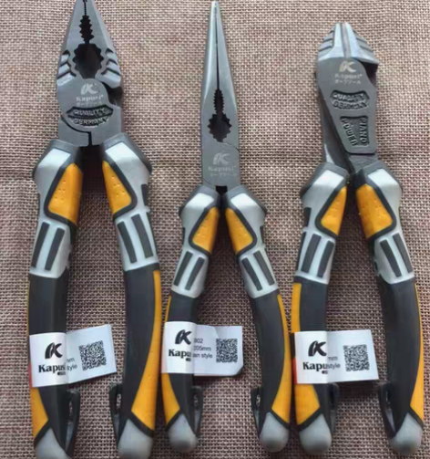 包邮kapusi日本钢丝钳斜口钳尖口钳优质...