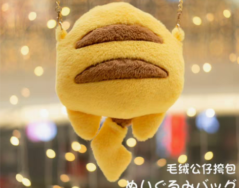 包邮皮神皮卡丘钱包毛绒公仔单肩斜挎包大容量...