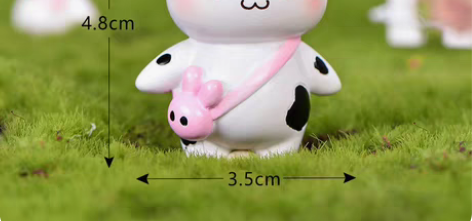 包邮卡通奶牛 微景观diy盆景多肉摆件可爱...