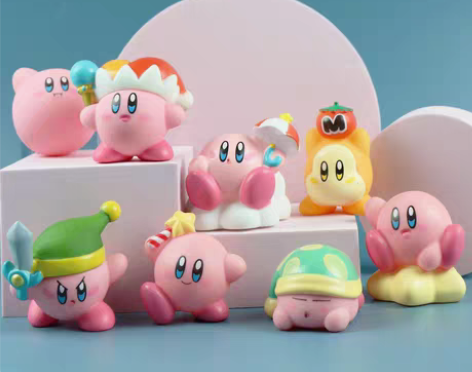 包邮盲盒手办卡通动漫游戏8款星之卡比蛋糕模...