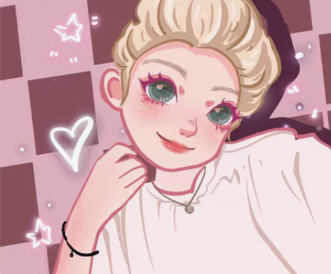 鸭鸭风Q版手绘头像蜡笔风可爱卡通情侣画像漫...