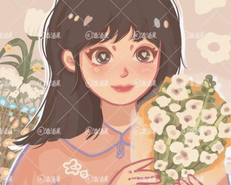 「鸭鸭风Q版手绘头像画卡通真人照片宠物漫画...