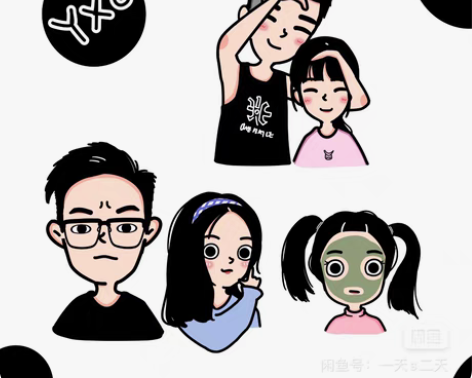 包邮手绘Q版卡通头像约稿设计简笔画软萌风情...