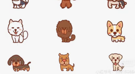 包邮可爱简笔画风头像萌宠卡通手绘定制头像定...