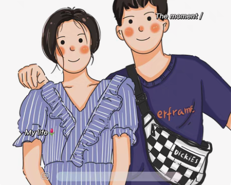 包邮画头像 婚纱转手绘  写真简约头像婚礼...