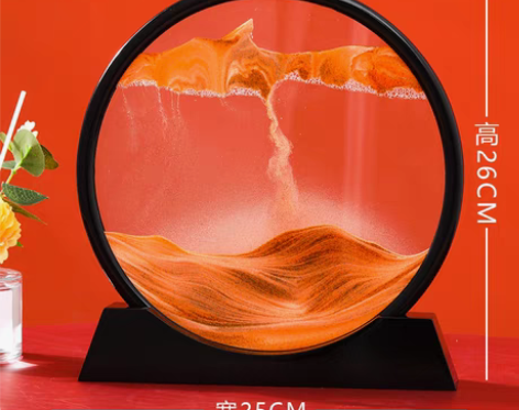 转卖创意沙漏摆件家居客厅卧室流沙画酒柜电视...