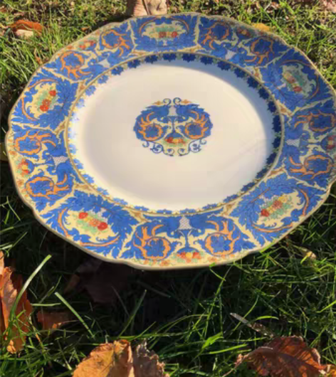 包邮中古瓷盘、欧洲淘回、手绘 感兴趣的话点...