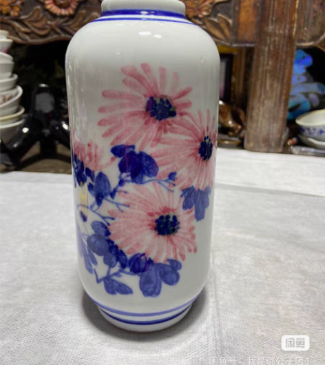 包邮景德镇手绘名家老花瓶 摆件 全品包邮出...