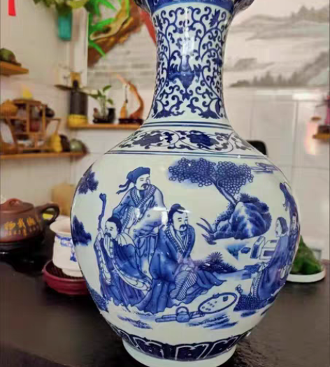 包邮特卖包邮孔子教学赏瓶，居家收藏花瓶赏瓶...
