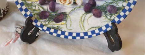 出口欧洲展览看盘，无低标这是很多年前的产品...