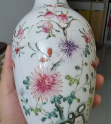 包邮民国洪宪彩，上下画工精细，底款少见，惜...