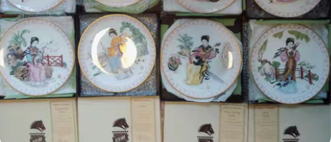 包邮美国贝姆(Boehm)出品中国乐师大瓷...