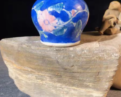 包邮80年代釉下彩水孟 25元包邮 品不错...