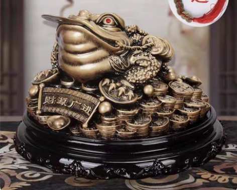 包邮金蟾摆件大号招财进宝三足蟾蜍办公室客厅...