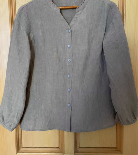 麻霖品牌余料色织亚麻衬衫 选用麻霖色织亚麻...