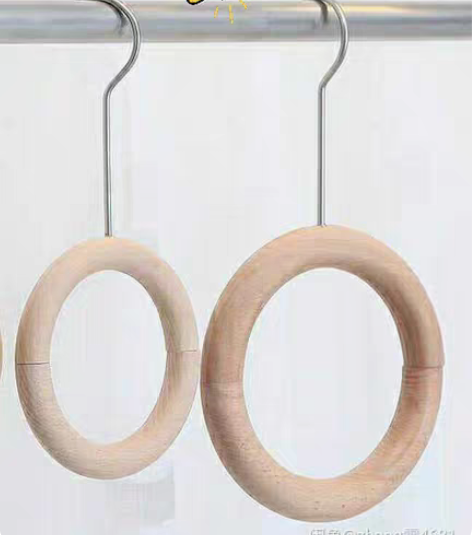 包邮全新榉木围巾圈带磁圆环子挂钩s钩围巾木...