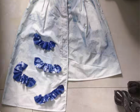 服装设计与工程 扎染作业 图一扎染半身裙 ...