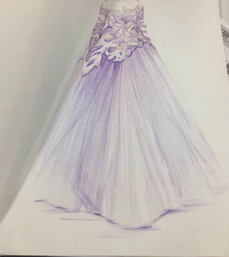 服装效果图手绘纯个人手绘 马克笔彩铅都有 ...