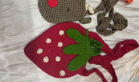 手工编织 服装设计 胡萝卜 麋鹿 草莓包 ...